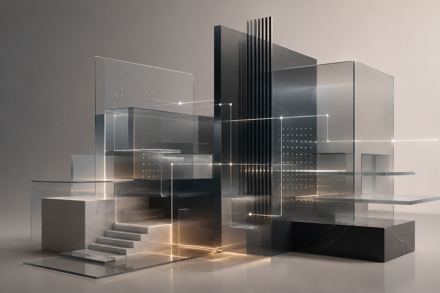 Editorial visual of a connected IT-product growth system
